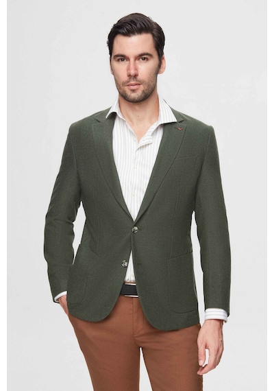 D's Damat Ds Damat Regular Fit Yeşil Armürlü Çift Yırtmaçlı Yünlü Blazer Kumaş Ceket 3hf04ır224361 401 D's Damat Ds Damat Regular Fit Yeşil Armürlü Çift Yırtmaçlı Yünlü Blazer Kumaş Ceket 3hf04ır224361 401