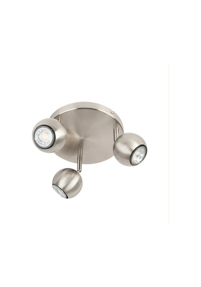 Gu10 İnox Kaplama 3 Lü Metal Spot Avize Led Uyumlu Modern Tavan Hareketli Başlık Siyah