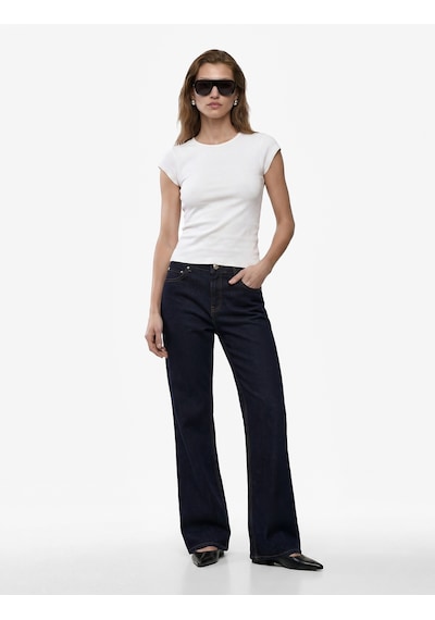 Koton Dikiş Detaylı Slim Fit Fitilli Kap Kol Bluz Kırık Beyaz 6sak70032uk Ekru