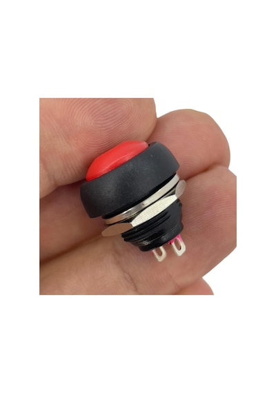 Ic-184 Kırmızı Plastik Push Buton 12mm Pbs-33b
