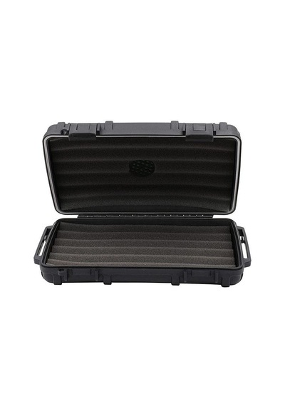 Cigar Caddy 5 XL 60 Ring Siyah Travel Humidor Puro Kutusu