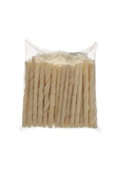 Mordimi Köpekler İçin Burgu Çubuk Kemik, Ağız Sağlığı, Beyaz, 50'li, 300 Gr