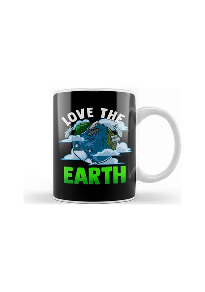 Love The Earth Hipster Cute Hippie Mother Earth Kupa Bardak Porselen Karışık