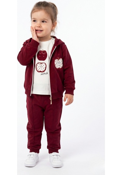 Toontoy Kids Toontoy Kız Çocuk 3'lü Eşofman Takımı Uzun Kollu Bisiklet Yaka Nakışlı T-shirt - Kapüşonlu Fermuarlı Hırka- Beli Paçası Lastikli Eşofman Altı 25040 Bordo Toontoy Kids Toontoy Kız Çocuk 3'lü Eşofman Takımı Uzun Kollu Bisiklet Yaka Nakışlı T-shirt - Kapüşonlu Fermuarlı Hırka- Beli Paçası Lastikli Eşofman Altı 25040 Bordo