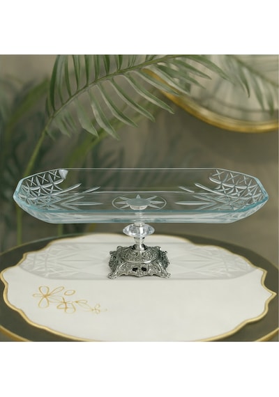 Elta Collection Timeless Baton Metal Ayaklı Gümüş Sunumluk - Timeless Serisi gümüş