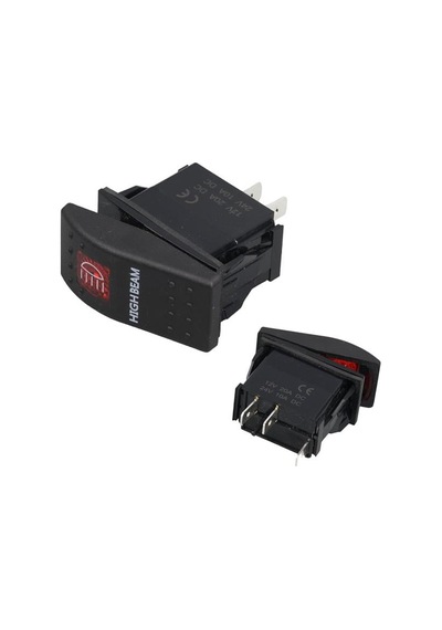 Powermaster Projektör Sembollü Işıklı 3 Pinli On-off 12-24v Marin Switch