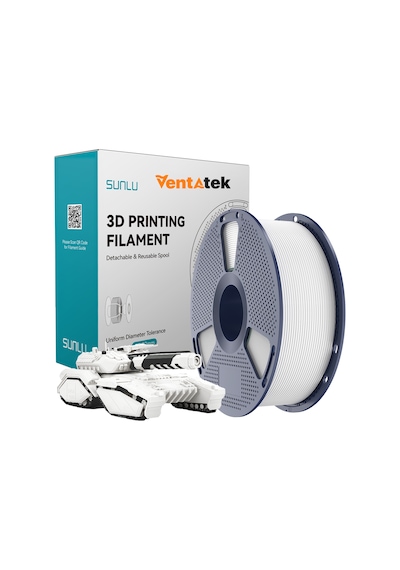 Sunlu Beyaz Pla Filament - 1.75mm - 1 Kg Beyaz