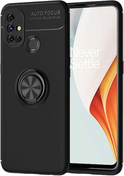 One Plus Nord N10 5g Kılıf Zore Ravel Silikon Kapak Siyah