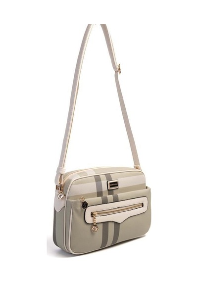 Silver Polo Sp491 Kadın Çapraz Çanta Ekose A.yeşil-kemik