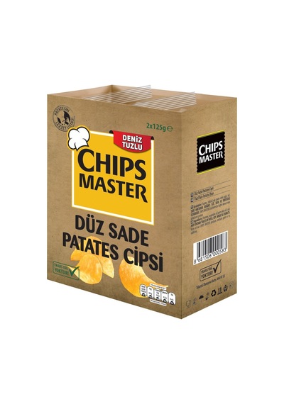 Chips Master İnceceik Kese Cips 2'li 250 G - Çıtır Lezzet 6'li Avantaj Paketi - 6 Adet Tarı