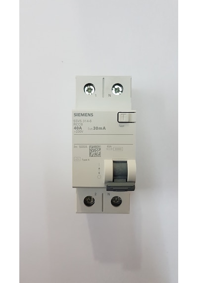 Siemens 5SV3314-6 1X40A 30MA 1F+N TİP-A Kaçak Akım Rölesi