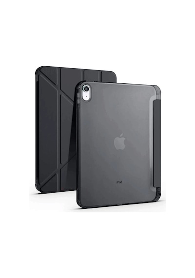 Apple iPad 2022 10.9 10.nesil Kılıf Kalemlikli Mars Tablet Kılıfı - Siyah