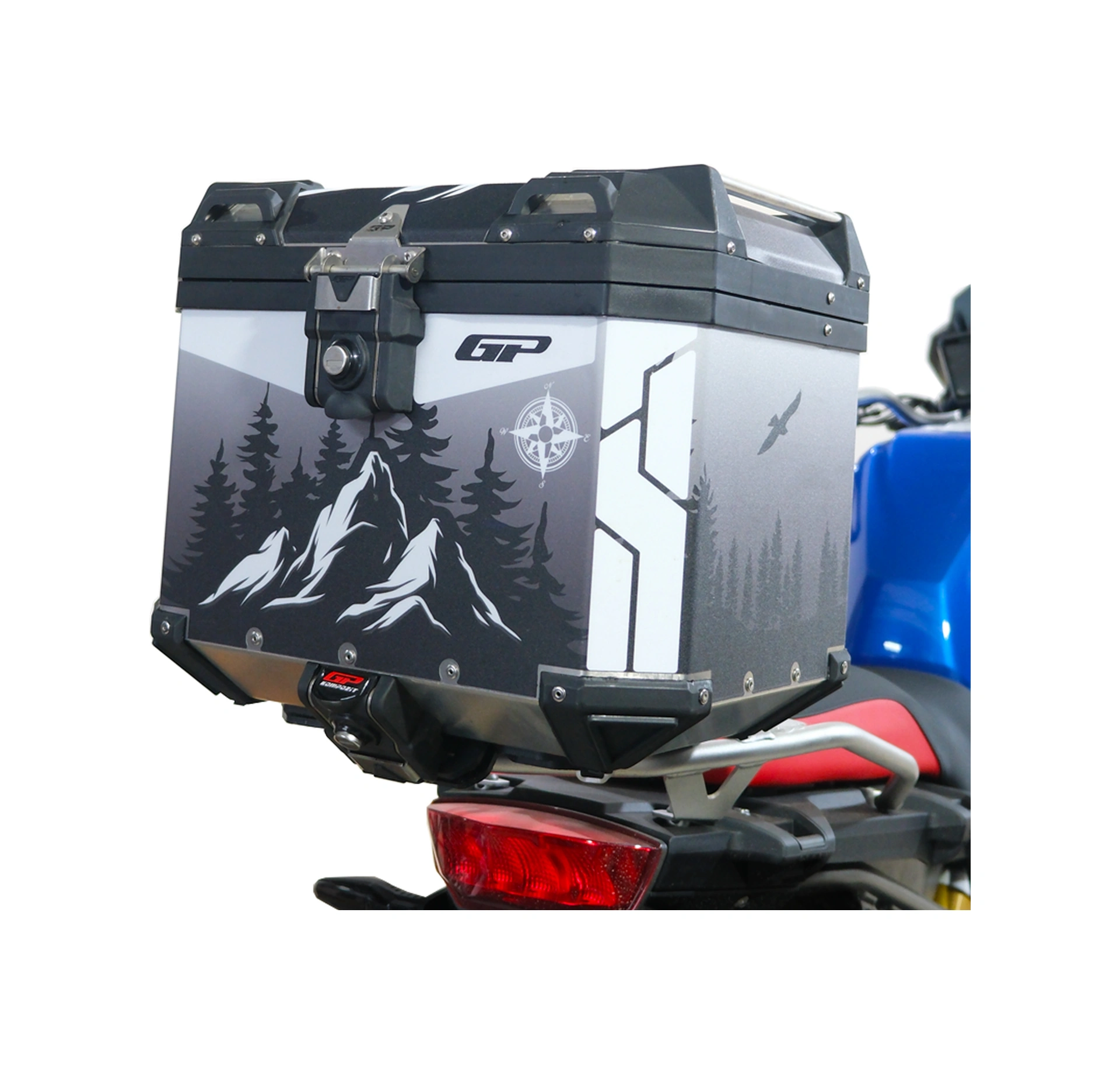 Gp Kompozit Dsn05 37 Lt Alüminyum Motosiklet Çanta Uyumlu Sticker