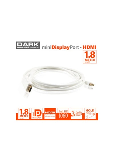 Dark Mdpxhdmıl180 1.8mt Mini Displayport To Hdmı Kablo Kdo