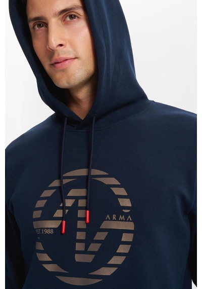 AR-MA Arma Erkek Slim Fit Örme Interlok Kapüşonlu Kanguru Cepli Sweatshirt Yazı Baskılı %80 Pamuk %14 Polyester %6 Elastane K30254685302 Lacivert AR-MA Arma Erkek Slim Fit Örme Interlok Kapüşonlu Kanguru Cepli Sweatshirt Yazı Baskılı %80 Pamuk %14 Polyester %6 Elastane K30254685302 Lacivert