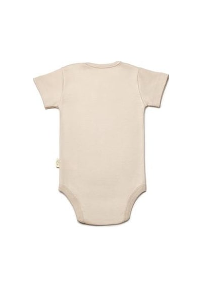 BabyCosy Organic Wear Bebek 3'lü Kısa Kol Body, %100 Organik Pamuk, Bebek Ve Yenidoğan Serisi -csy8121 Ekru