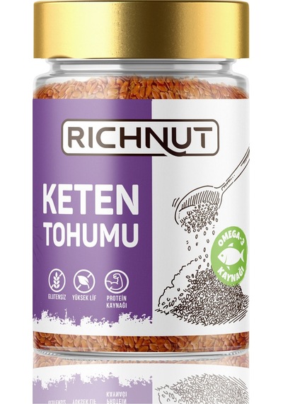 Keten Tohumu Tane Glütensiz