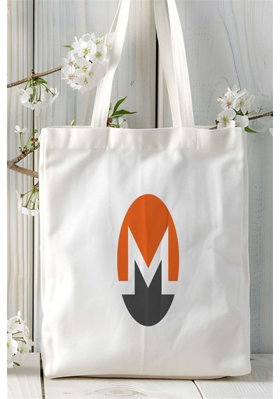 Art Hediye Monero Baskılı Bez Çanta Kişiye Özel Model 2 Çok Renkli