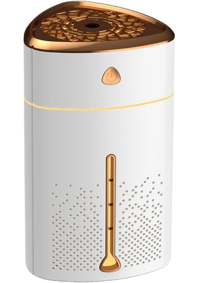 Alpera Home - Hava Nemlendirici 1000ml Su Haznesi - 6 Farklı Işık - Beyaz Renk - Aroma li