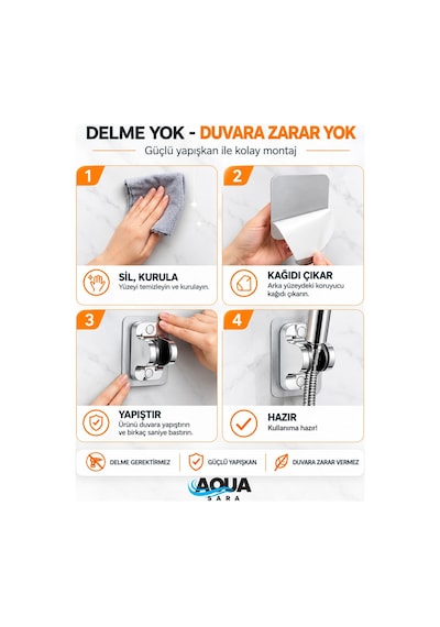 Yapışkanlı Duş Başlığı Tutucu , Ayarlanabilir Su Geçirmez Yapışkanlı Mafsal Chrome Tepe Duş Sistemleri Krom