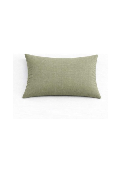 Kadife Dokulu Su Yeşili Kırlent Yastık Kılıfı 2 Adet 45 X 45 Cm