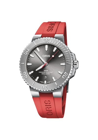 Oris Aquis Date Relief 43.50 Mm Otomatik Saat 01 733 7789 4153-07 Kırmızı