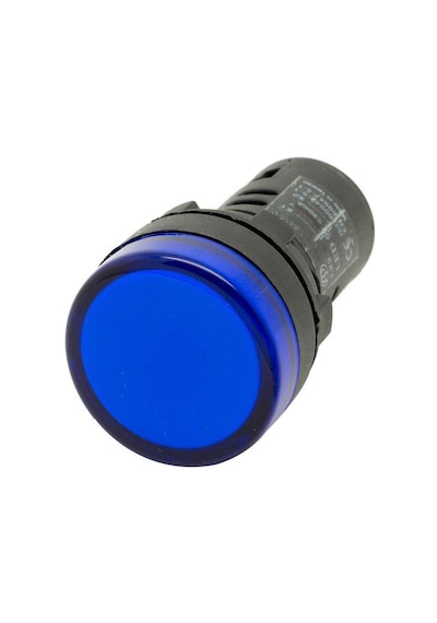 Ledli Sinyal Lambası - Mavi 24v
