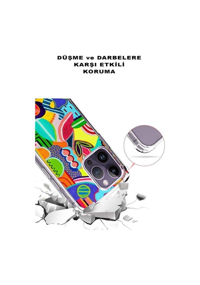 Samsung Galaxy S25 İle Uyumlu Retro Color 6 Tasarımlı Antişok Kılıf