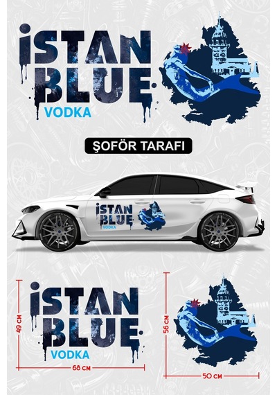 İstanblue Sticker - Yan Gövde Kaplama Seti Şoför Tarafı - 825492238
