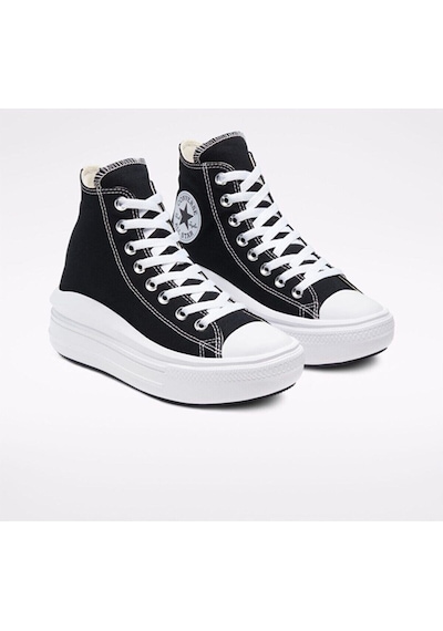 Converse Ctas Move Hi Kadın Günlük Ayakkabı 568497C Siyah-Siyah-36