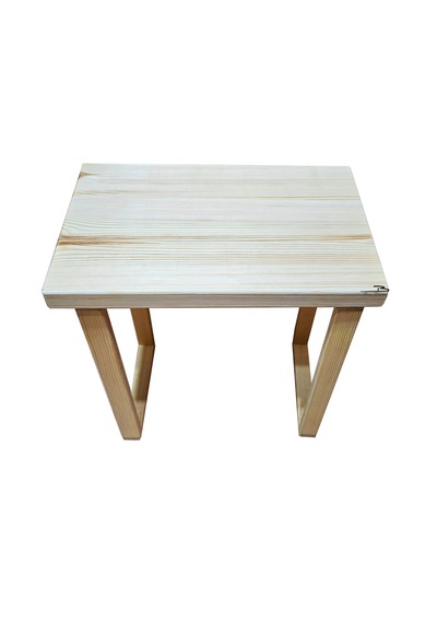 Basictable40 Doğal Ahşap Tekli Sehpa Çay Sehpası 40x26cm