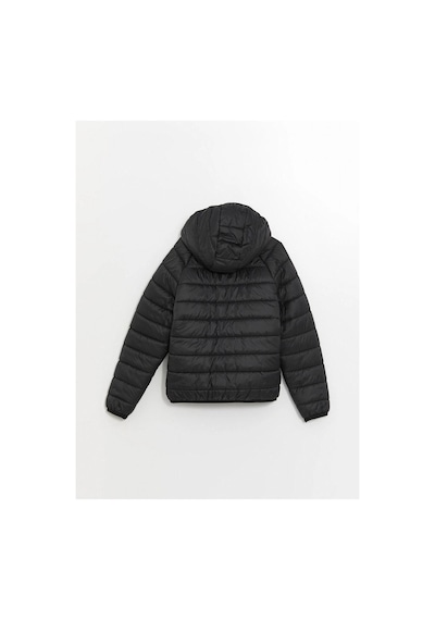LC Waikiki Lcw Kids Siyah Kapüşonlu Erkek Çocuk Şişme Mont New Black
