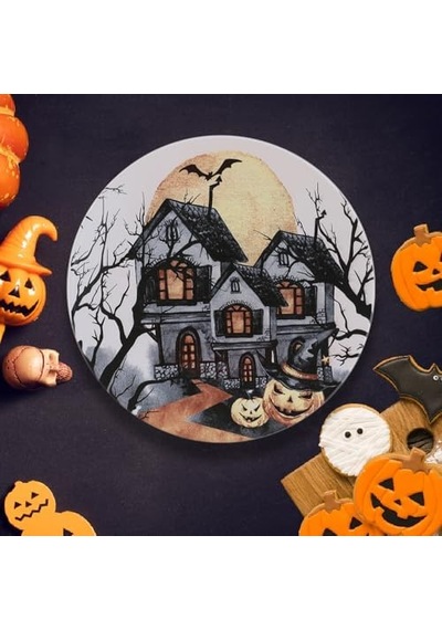 Halloween Blue Servis Tabağı 26 Cm 19952 Açık Gri