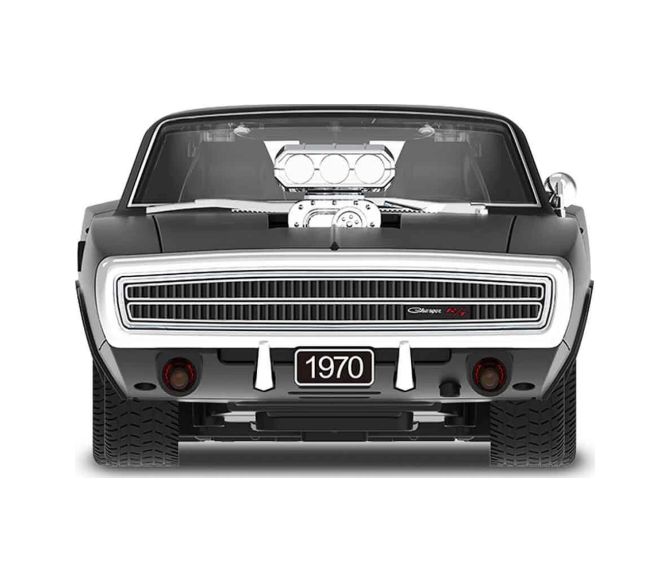 1:16 1970 Dodge Charger R/t Sesli Ve Işıklı Uzaktan Kumandalı Araba Siyah