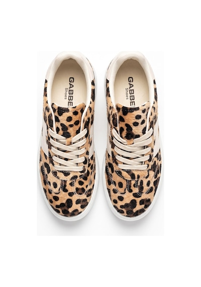 V.S.H Velvet Kadın Yüksek Tabanlı Leopar Sneaker Spor Ayakkabı Terra -2514