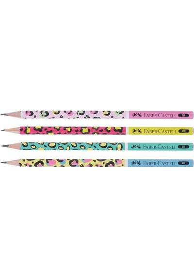 Faber-castell Safari 2b Yuvarlak Kurşun Kalem 6 Adet Çok Renkli