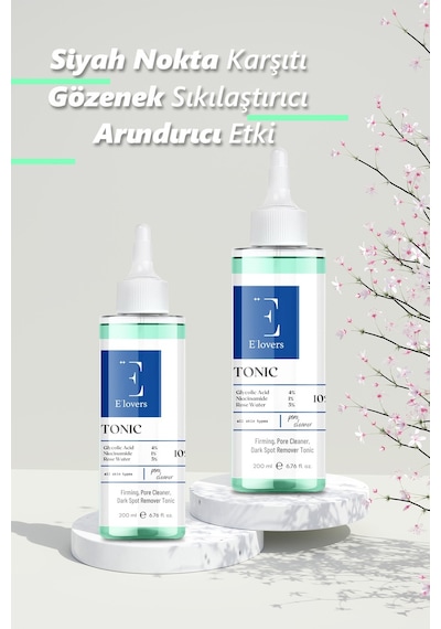 E'lovers Siyah Nokta Karşıtı Gözenek Sıkılaştırıcı ve Arındırıcı Tonik 200 ML