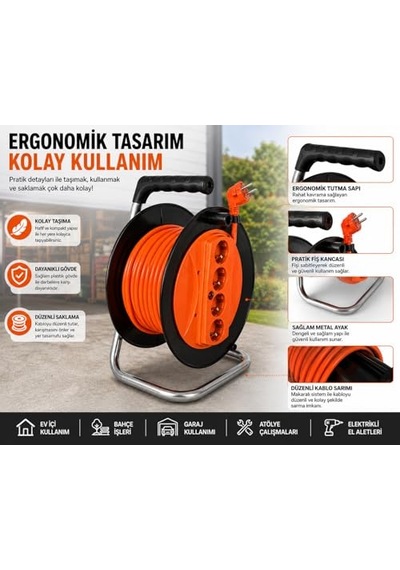 Viko Multi-let Üçlü Priz Anahtarli Top Kablolu Ç.k 1 Mt