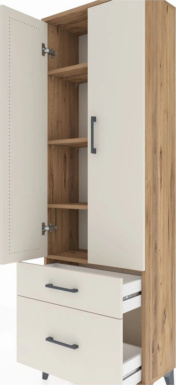 Arges Dolap 4 Raflı 2 Çekmeceli 2 Kapaklı 60x30x182 Çam-aytaşı Çam Arges Dolap 4 Raflı 2 Çekmeceli 2 Kapaklı 60x30x182 Çam-aytaşı Çam