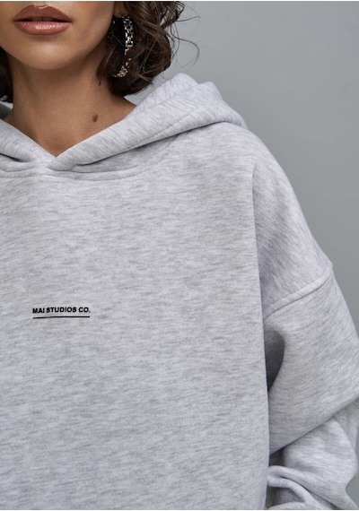 Mai Collection Mai Studios Co. Minimal Baskı Karmelanj Eşofman Takım Kar Melanj