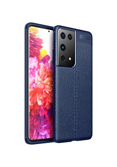 Newface Samsung Galaxy Uyumlu, S21 Ultra Kılıf Auto Focus Kapak - Lacivert
