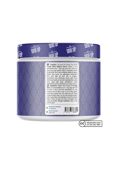 One Up Psyllium Husk Karnıyarık Otu Tozu 180 G