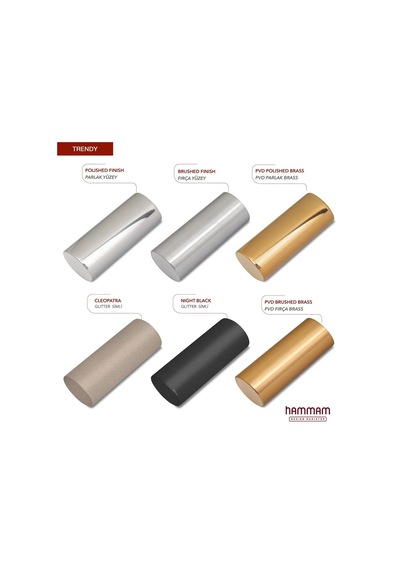 800mm x 500mm Paslanmaz Çelik Trendy Parlak Brass Altın Gold Havlupan