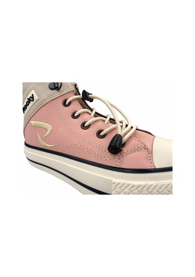 Papucumun Dünyası Çocuk Erkek/kız Yüksek Bilekli Bağcıklı Spor Ayakkabı Sneaker Pembe
