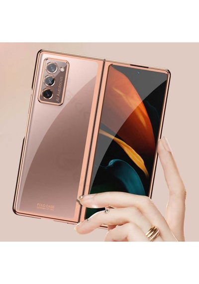 Galaxy Z Fold 2 Kilif Zore Kipta Metal Görünümlü Ince Kilif 529426557