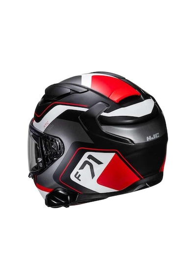 HJC F71 Arcan MC1SF Kapalı Motosiklet Kaskı Siyah - Beyaz - Kırmızı
