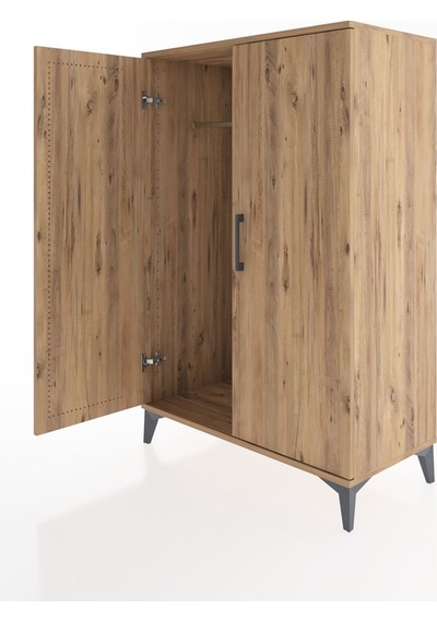 Hyperion Dolap 2 Kapaklı Tek Askılı 88x44x134 Çam-çam Çam