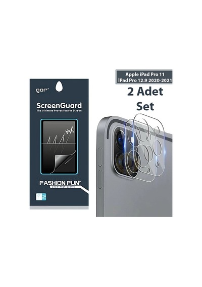 Gor İpad Pro 11 İpad Pro 12.9 2020-2021 3d Cam Kamera Koruyucu 2 Set- 5775 Mh-hs7306-9890