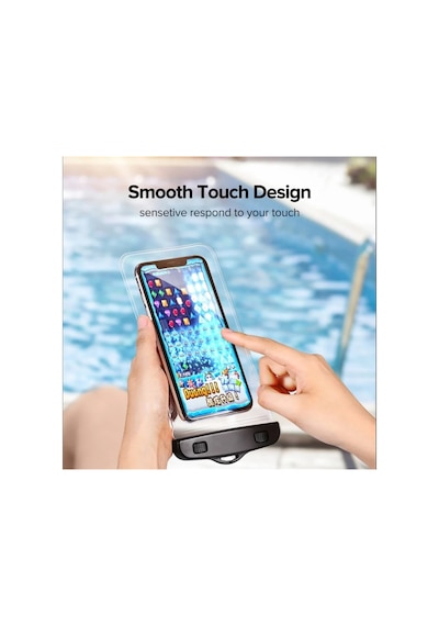 Su Geçirmez Telefon Kılıfı Havuz Deniz Yağmur Da Kullanım Boyun Askı İpli Waterproof Phone Case Mor
