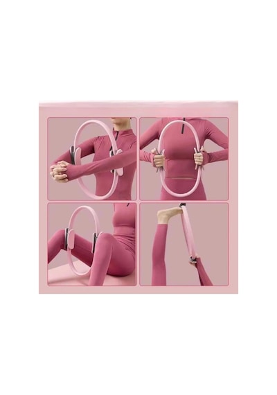 Pilates Çemberi Kaymaz Tutma Pedli Yoga Plates Egzersiz Halkası Ring İç Bacak Kalça Hareket Bandı Mavi-mor - 801004256